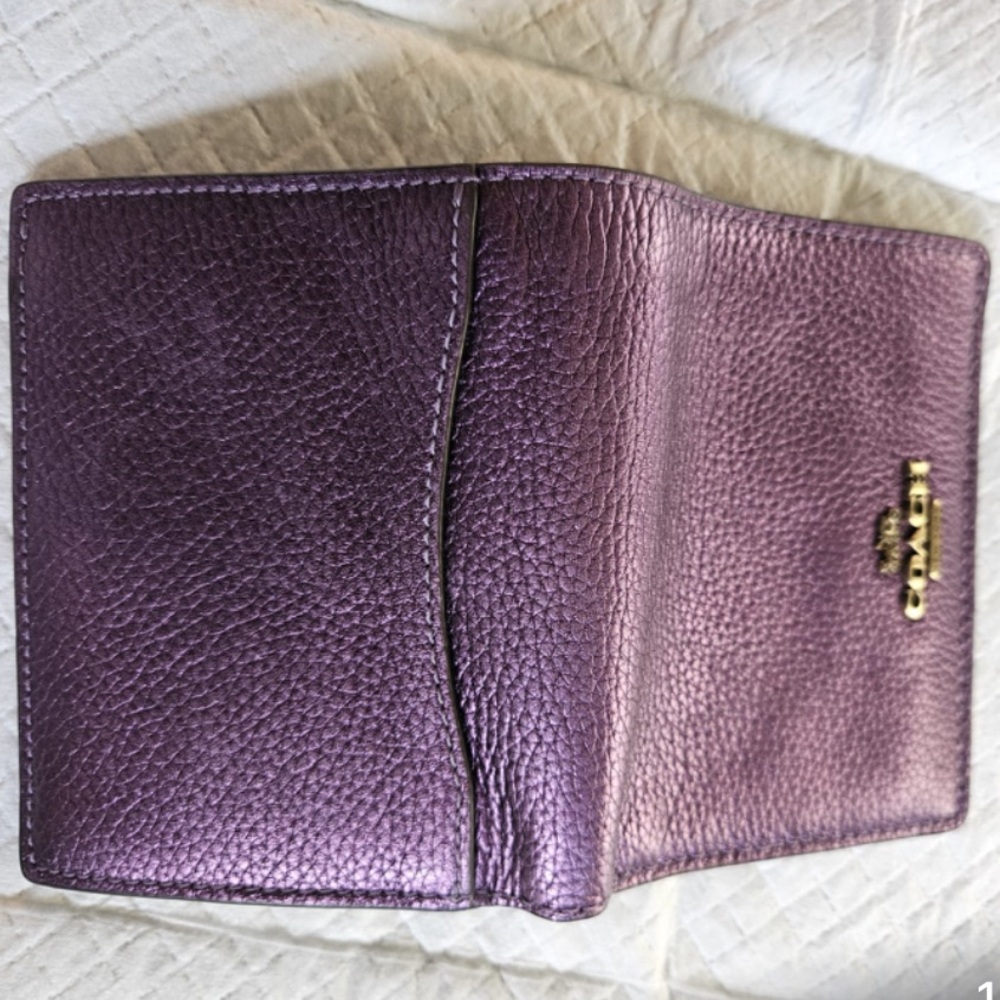 Small Snap Wallet With Colorblock Signature Canvas